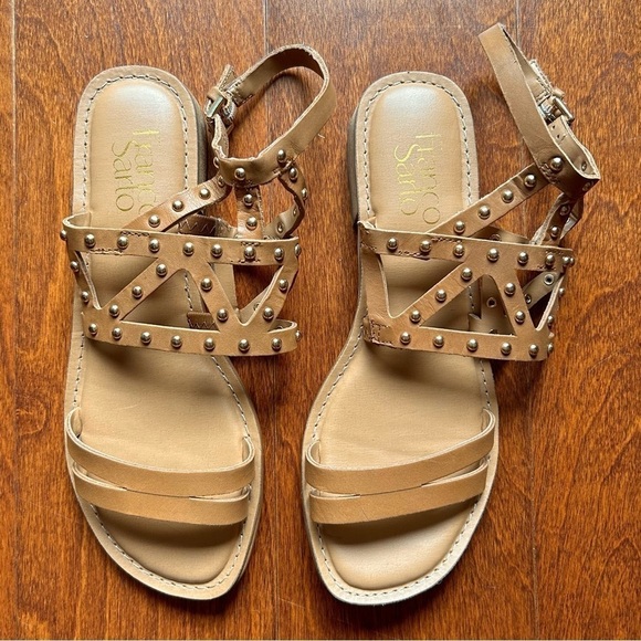 Franco Sarto “Apollo” Gladiator Sandals,  Studded Leather, Open Toe, Size 6 - Picture 3 of 14